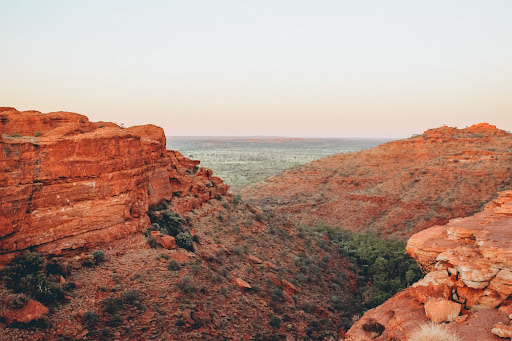 red rocks in central australia