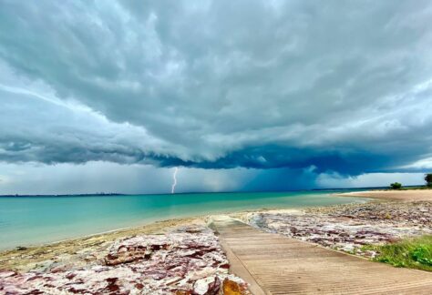 beautiful wet season view of darwin city in the northern territory