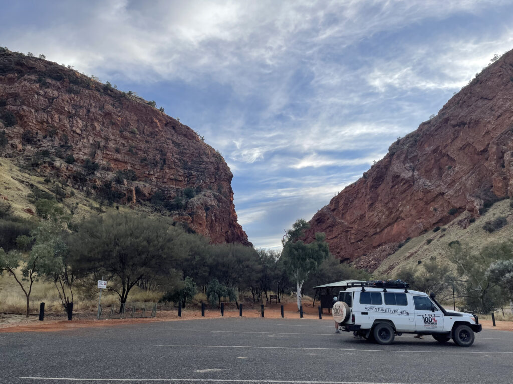 Picture of Simpsons Gap and a 4WD