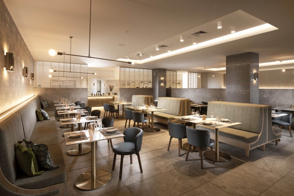 sleek interior with modern decor at one of the best restaurants in Darwin