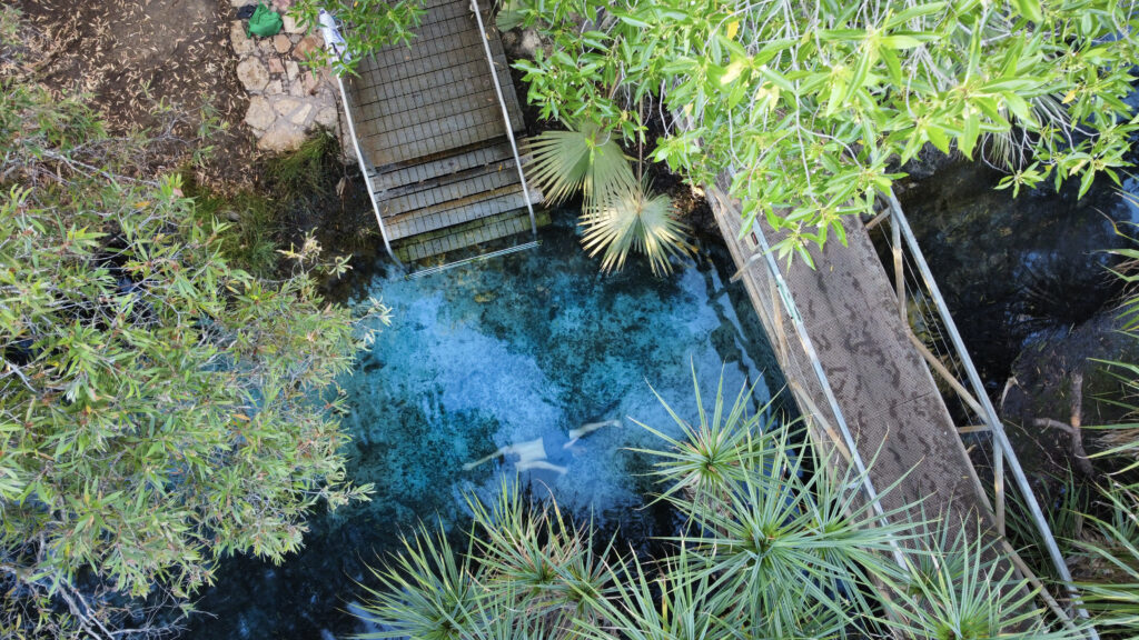 aerial view of Bitter Springs