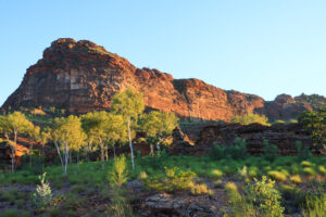 Trees and rugged landscapes in Keep River National Park, Northern Territory