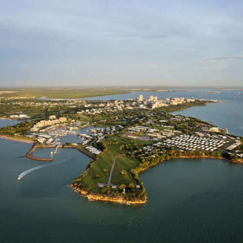 Aerial, Darwin City aerial view of darwin city