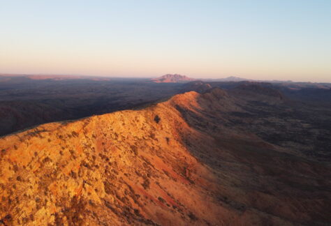 vast view of the mountainous terrain on the Larapinta Trail in the Northern Territory