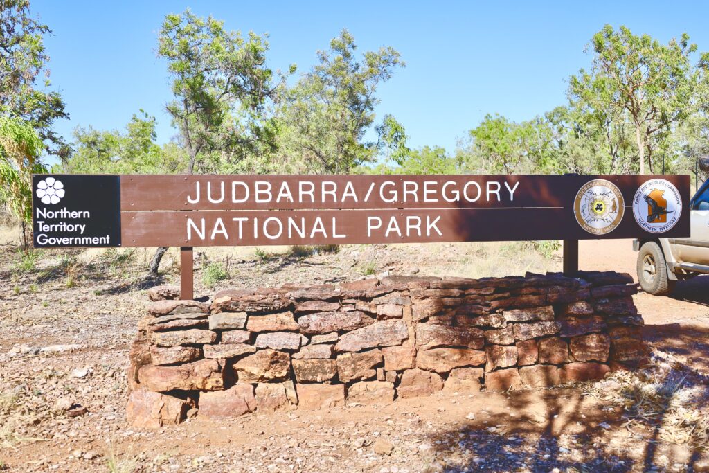Judbarra National Park entrance sign