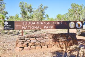 Judbarra National Park entrance sign