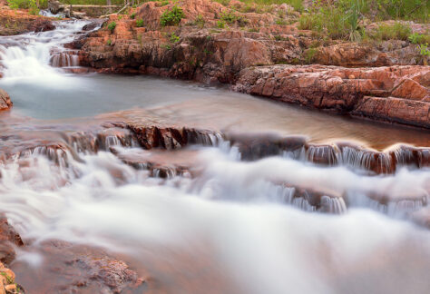 panoramic of buley rockhole in litchfield national park