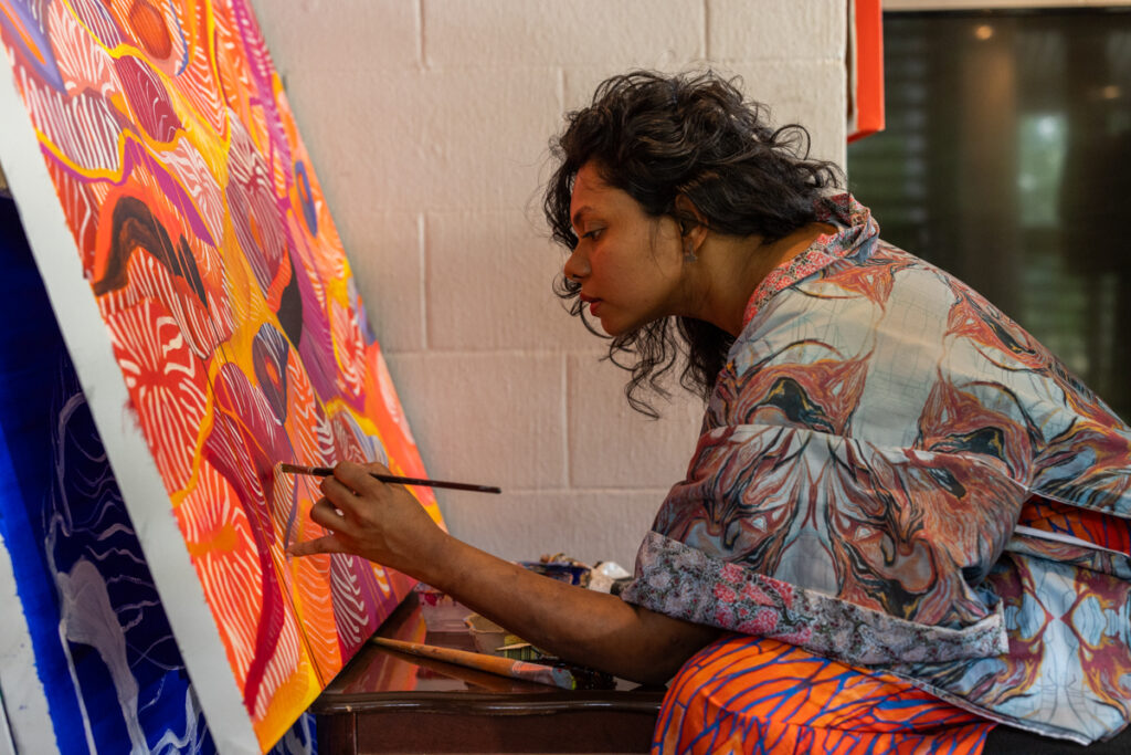 Ilma Ali Painting. Darwin Fashion