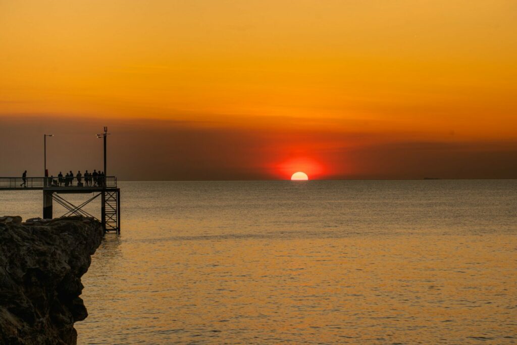 Sunset in Nightfliff, Darwin, Australia.