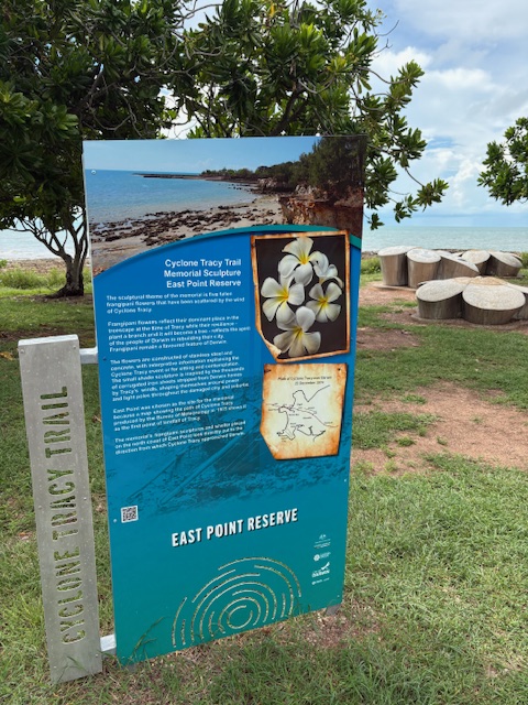 Bundilla Cyclone Tracy Walk Sign Darwin
