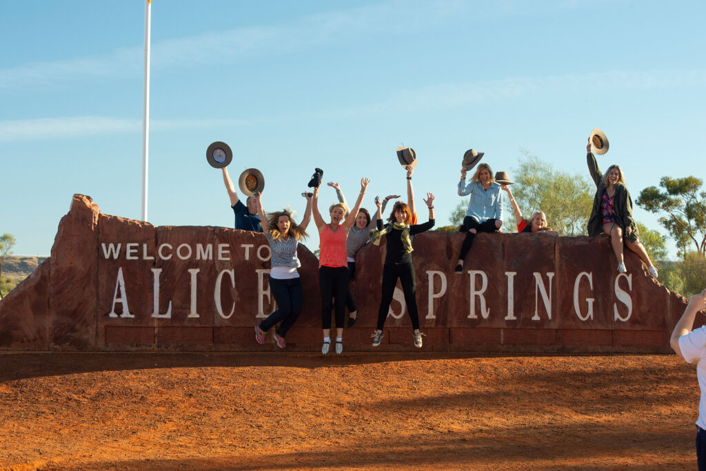 Tourism NT Alice Springs Sign