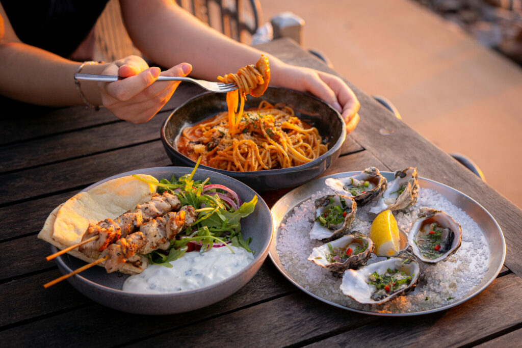 DSC Weekly special chicken bacon pasta chicken souvlaki oysters 1