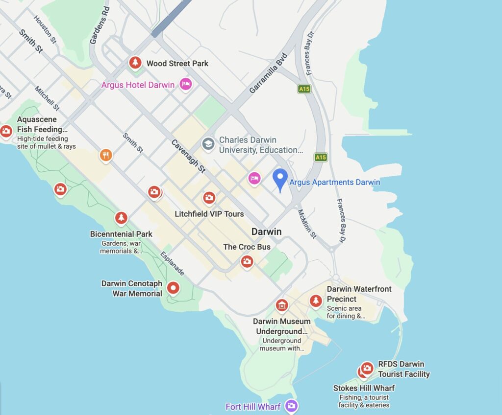 argus apartments map darwin